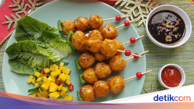 Resep Sate Fiesta Bakso Sosis Satay with Mango Salsa Resep Sate Fiesta Bakso Sosis Satay with Mango Salsa