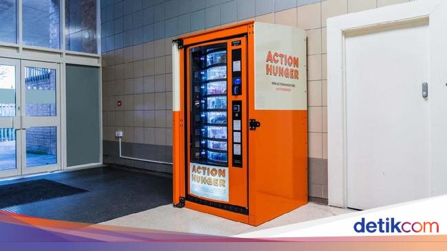 Mulia Vending Machine Ini Bagikan Makanan Gratis untuk  