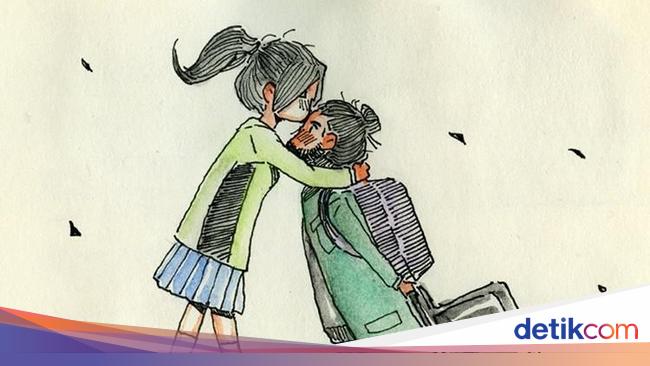 9 Ilustrasi Ini Gambarkan Manisnya Momen Bertemu Pasangan Setelah Jalani Ldr