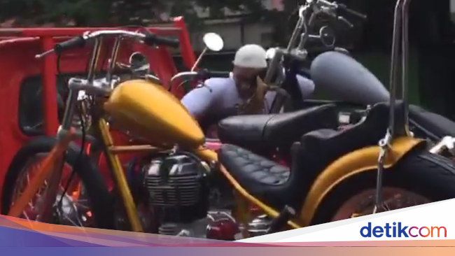 Motor Chopper Emas Sudah di Istana Bogor, Siap Ditunggangi 