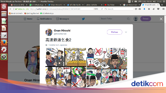 Sindiran Komikus Jepang Soal Kereta Cepat Jokowi, Benar 