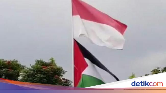 Bendera Merah Putih Dan Palestina 1 Tiang Ini Kata Anggota Dewan