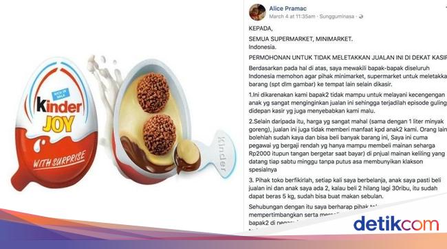 Jadi Viral Begini Curhatan Seorang Bapak Soal Harga Kinder Joy