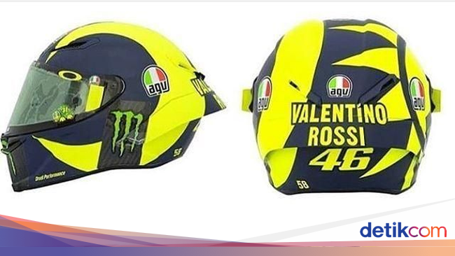 Cerita di Balik Desain Baru Helm Valentino Rossi