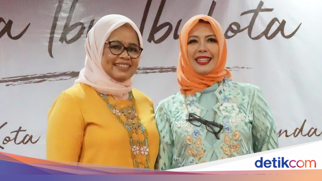 Gaya Istri Anies Baswedan Berkebaya Betawi Motif Bundaran HI