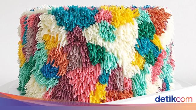 Cantiknya Kue kue Ini Berselimut Karpet Warna warni