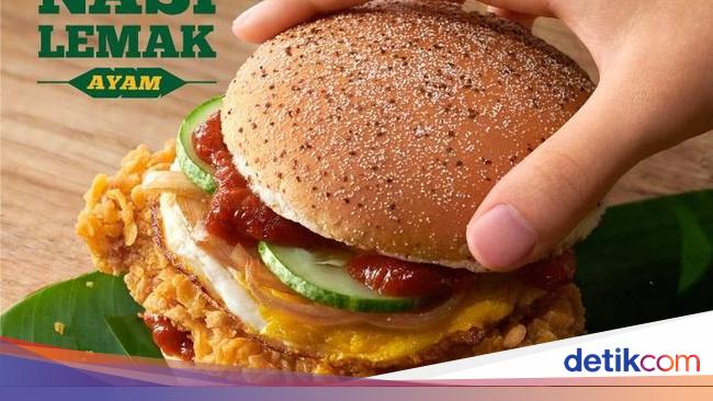 Wah, Kini di Malaysia Ada Burger Nasi Lemak yang Gurih Mantap!