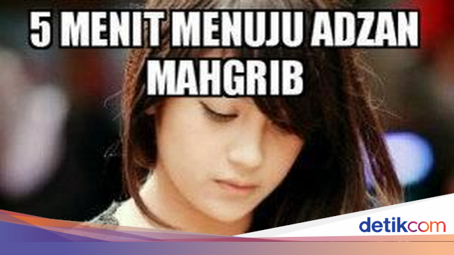 Deretan Meme Kocak Menanti Adzan Maghrib