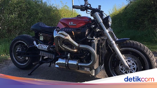 Motor Monster Pakai Mesin V6 dan Radiator Mobil Motor Monster Pakai Mesin V6 dan Radiator Mobil