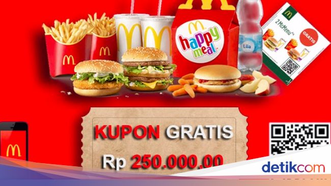 Kata McDonald's Soal Heboh Voucher Gratis yang Viral di WhatsApp