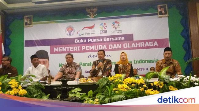 Menpora Bukber dengan Atlet Pelatnas Asian Para Games