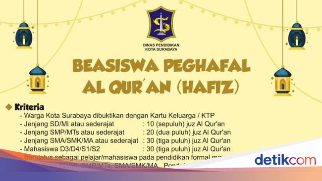 Keren Pemkot Surabaya Beri Beasiswa Khusus Penghafal Al Quran