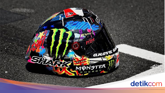 Warna-warni Helm Jorge Lorenzo Warna-warni Helm Jorge Lorenzo