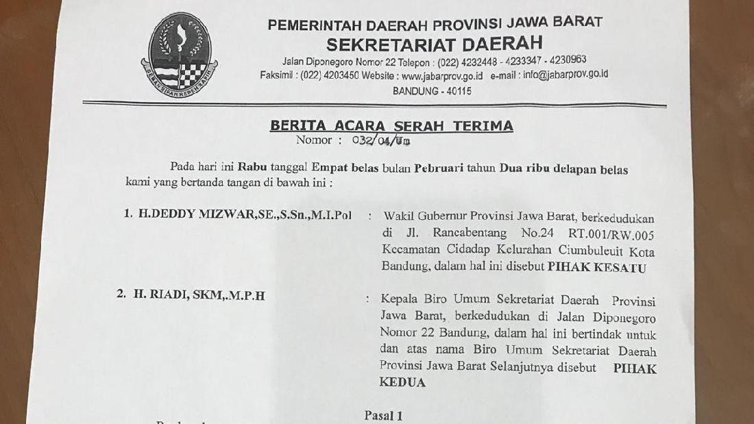 10 Contoh Berita Acara Serah Terima Berbagai Keperluan