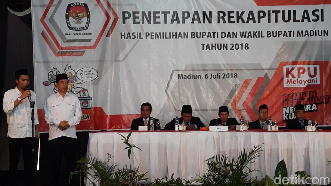 KPU Madiun Tetapkan Paslon 'Berkah' Unggul Di Pilbup 2018