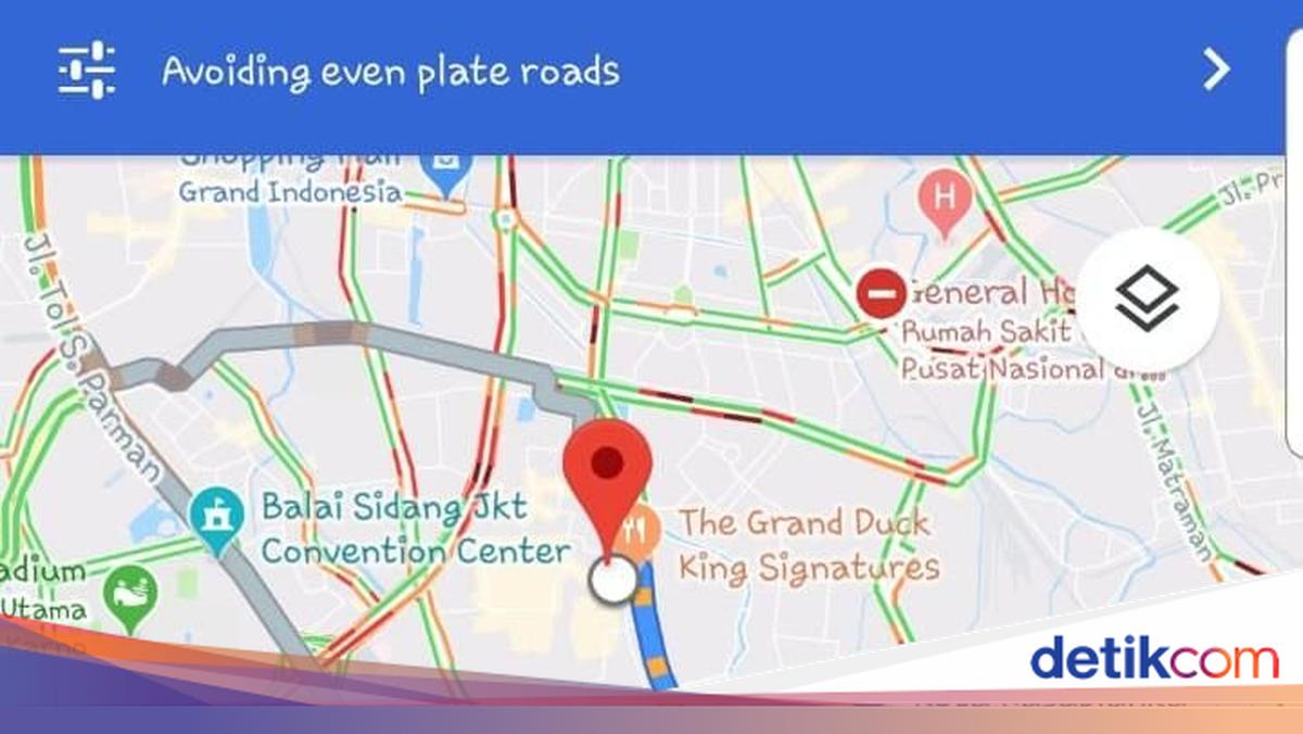 Google Maps Bakal Cari Jalur Aman saat Ganjil Genap