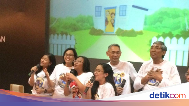 Sri Mulyani Kumpul dan Nyanyi Bareng Siswa SMP