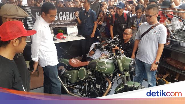 Jokowi dan Motor Modifikasi Milik Gibran