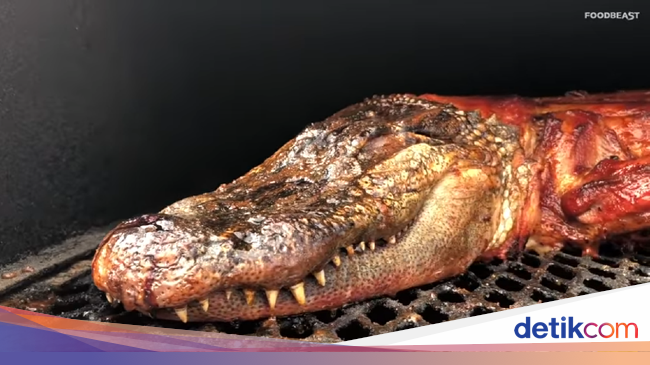 Wouw Ada Buaya yang Dipanggang Utuh di Festival Kuliner Ini Wouw Ada Buaya yang Dipanggang Utuh di Festival Kuliner Ini