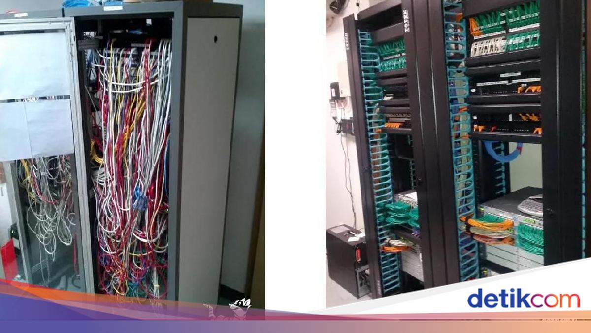 Datalist Kabel Potret Penataan Kabel Data yang Bikin Tercengang