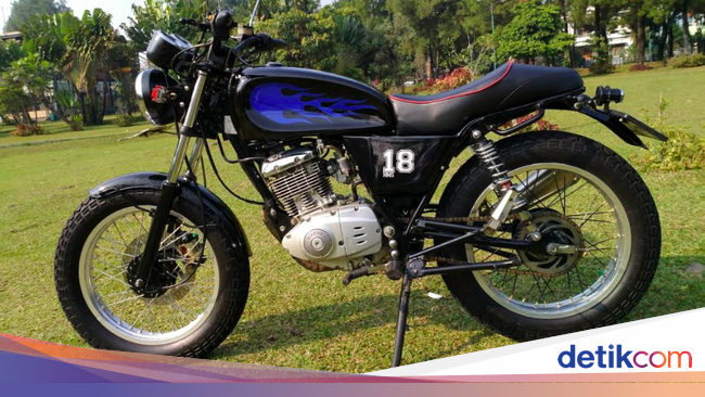 Modif Suzuki Thunder 125 'Si Api Biru'