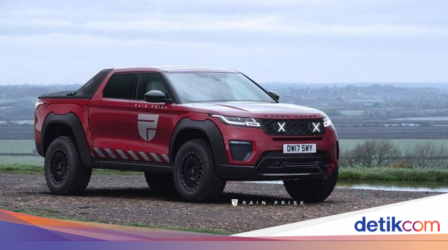 Ini Tampang Mobil  Miliaran Range Rover Disulap Jadi Pikap 