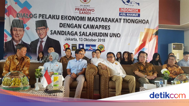 Dialog Bersama Pengusaha Tionghoa, Sandiaga Ditanya Reklamasi