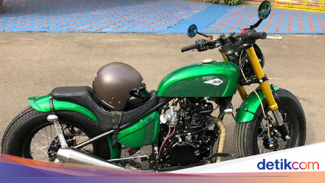Ini Motor  Modifikasi  yang Ditunggangi Jokowi  ke Pasar