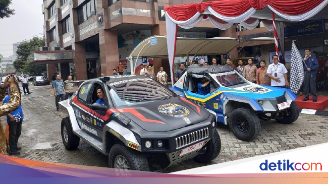  Mobil  Listrik  Reli Dakar Buatan Mahasiswa Tiba di Jakarta