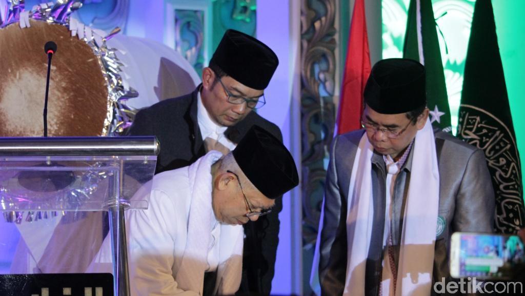 Bersama Ridwan Kamil, Ma'ruf Amin Launching Satu Desa Satu Hafidz