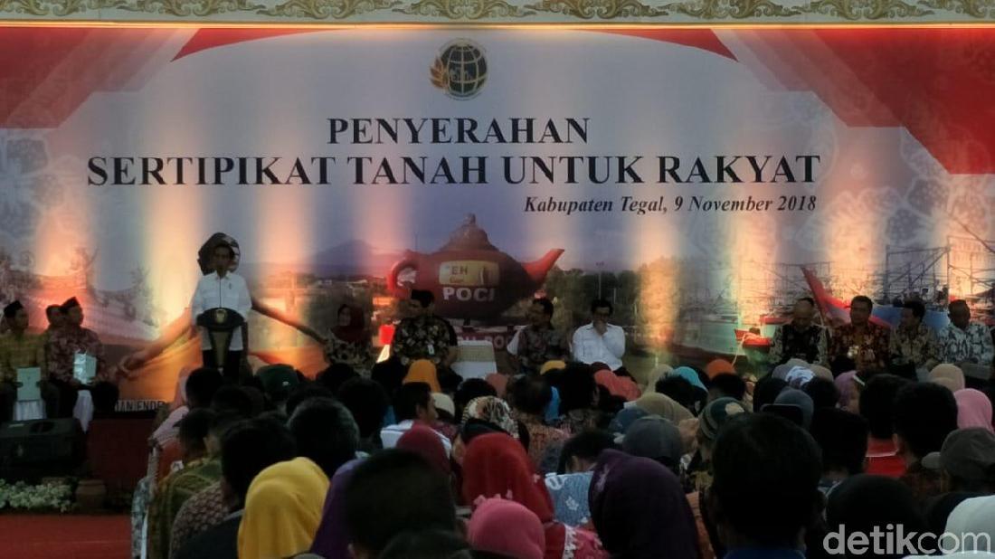 Jokowi Targetkan Semua Bidang Tanah Di Tegal Bersertifikat Pada 2023