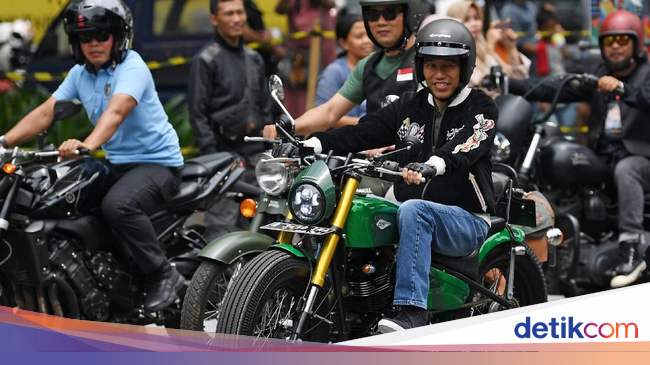 Gaya Jokowi Naik Motor Listrik dan Motor Modif, Kerenan Mana? Gaya Jokowi Naik Motor Listrik dan Motor Modif, Kerenan Mana?