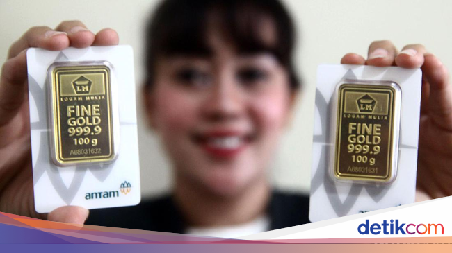 Harga Emas Antam Turun Rp 3.000/Gram