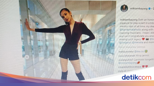 Pakai Baju Model Ini Mikha Tambayong Dipuji Mirip Lisa  