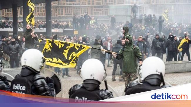 The defeat of the Belgian national team triggers the revolt of fans in Brussels, the vehicles burned