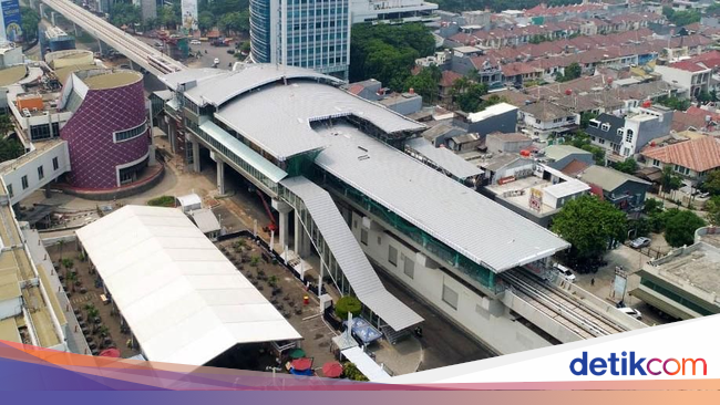 Penampakan LRT Jakarta dari Udara, Keren Lho