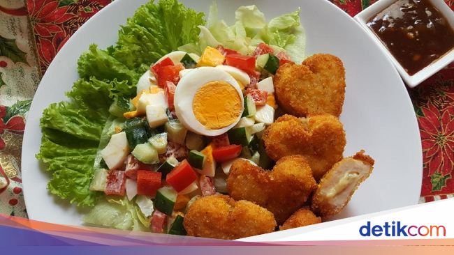 Resep Ayam Fiesta Cheesy Saus BBQ dan Salad Telur Resep Ayam Fiesta Cheesy Saus BBQ dan Salad Telur