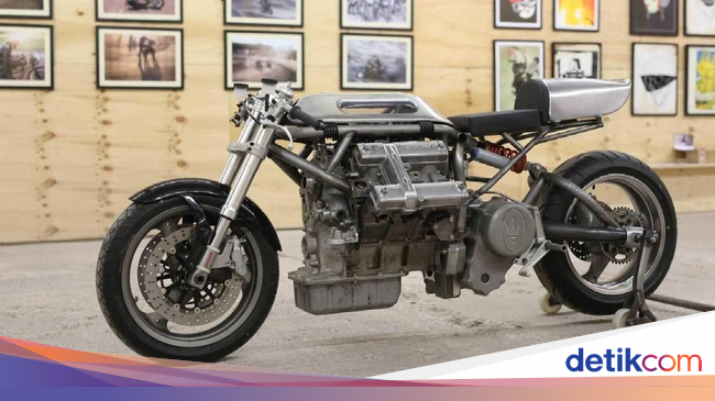 Gokil, Mesin V6 dari Mobil Maserati Dicangkok ke Motor