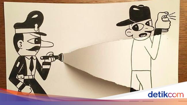 Kreatif! Dari Sobekan Kertas Hasilkan Gambar 3D - Foto 2