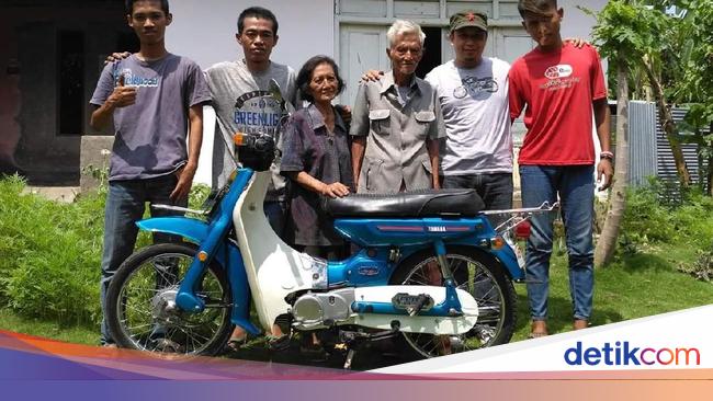 Motor Bebek Jadul Yamaha V75 Disulap Jadi Baru Lagi