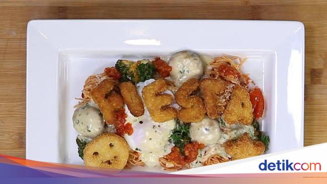 Resep Ayam: Angel Hair with Tomato Sauce and Fiesta Kids 