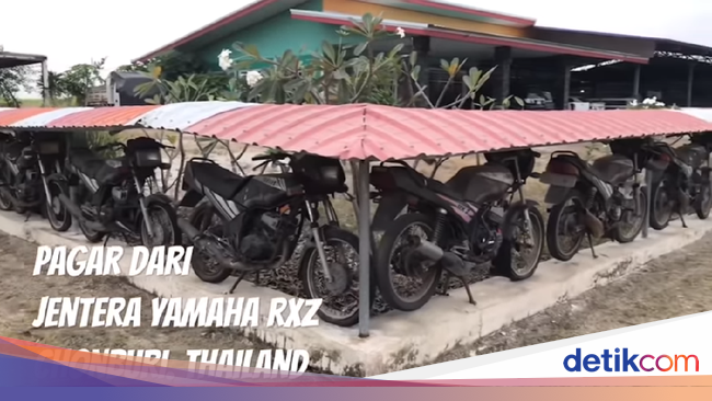 Horang Kaya Puluhan Motor Jadi Pagar  Rumah 