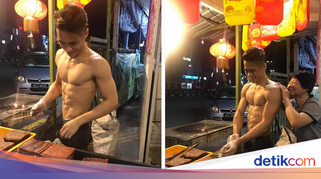 Kekar Berotot, Ini Penjual Bak Kwa yang Mencuri Perhatian!