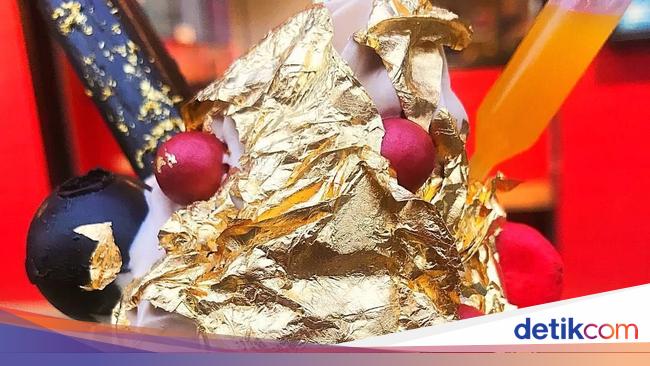 Mewah Es Krim Dari India Ini Berlapis Emas 24 Karat Dengan 17 Bahan