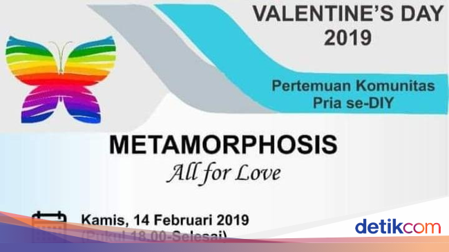 Heboh Acara Valentine 'Pertemuan Komunitas Pria se-DIY' di 