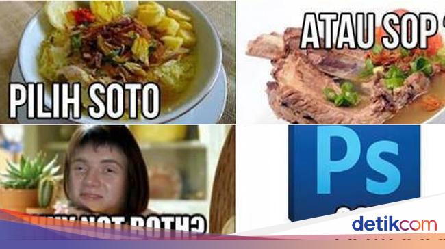 Kumpulan Meme  Kocak Tentang Soto hingga Pria Jual Durian  