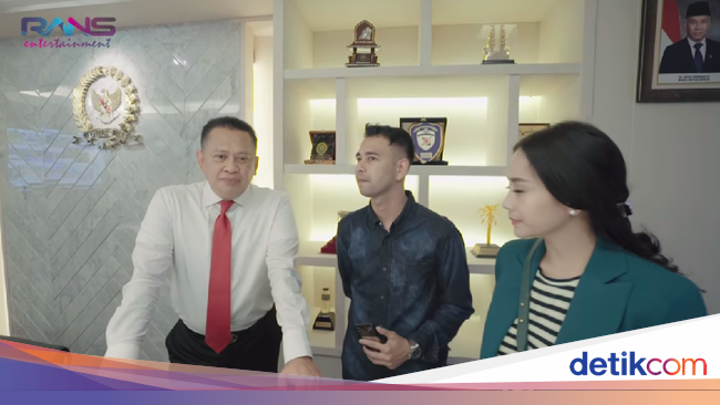  Raffi  Ahmad  Takjub Lihat Ruangan Ketua DPR Ada Pintu  Rahasia 