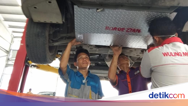 Pasang Bordes Perkuat Under Guard Wuling Cortez