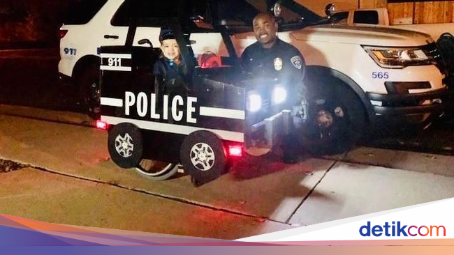 Ayah Modifikasi Kursi Roda Putrinya Jadi Mobil Polisi Mini Ayah Modifikasi Kursi Roda Putrinya Jadi Mobil Polisi Mini