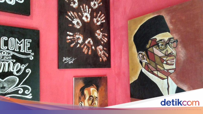 Keren  Pria  Ciamis Ini Bikin Lukisan dari  Tanah dan Sampah  Keren  Pria  Ciamis Ini Bikin Lukisan dari  Tanah dan Sampah